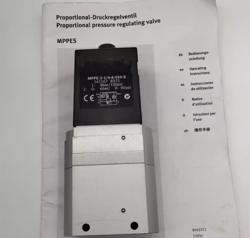 MPPE-3-1/4-6-010-B FOR Festo proportional valve