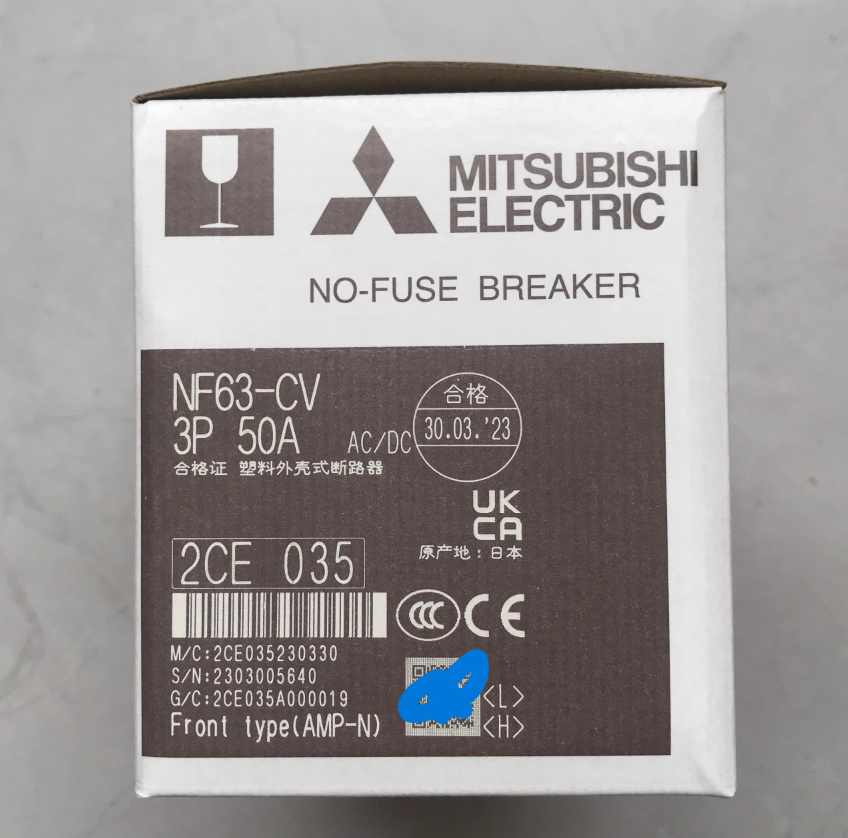 NF63-CV 3P 50A Mitsubishi Plastic-case circuit breaker