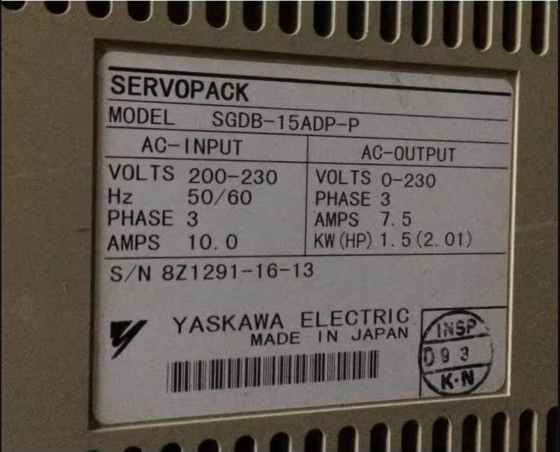 SGDB-15ADP-P Yaskawa servo drive