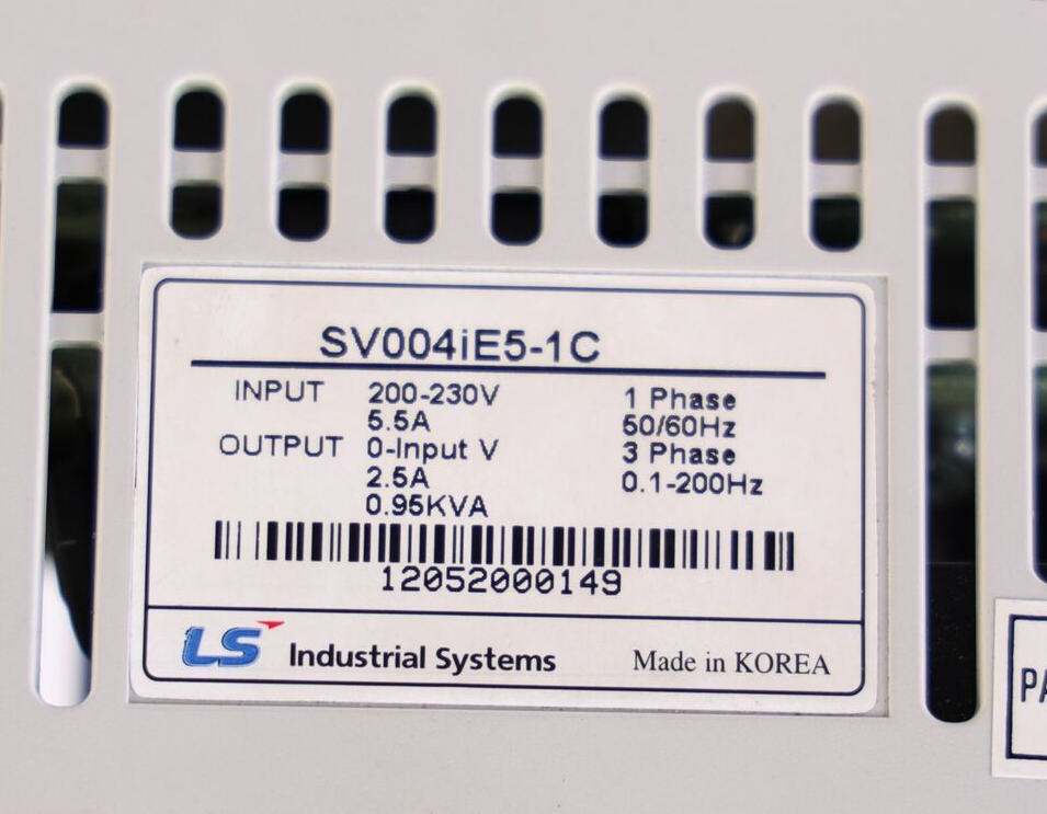 SV004IE5-1C 0.4KW/220V Ls LG inverter