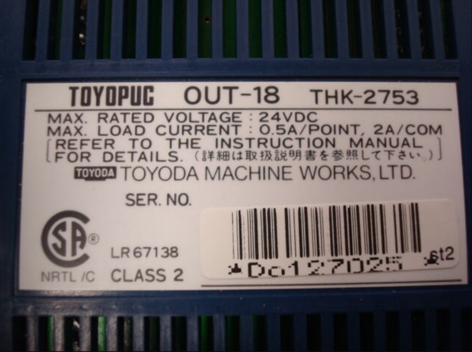 THK-2753 Toyopuc Output Module