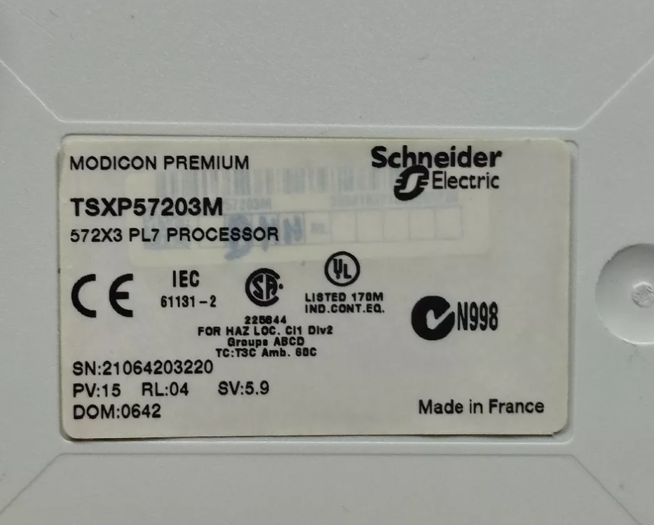 TSXP57203M Automation SA processor module Schneider