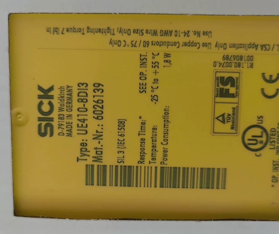 UE410-8DI3 SICK Thicke safety relay