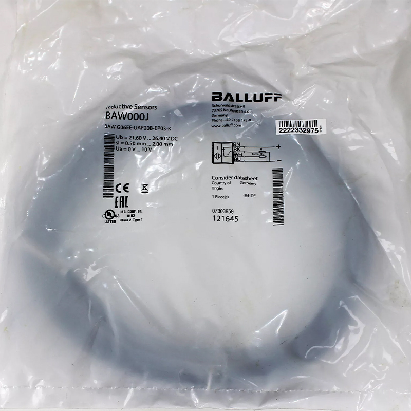 BAW G06EE-UAF20B-EP03-K Balluff PUR Cable Sensor lvds Online One-stop Shopping