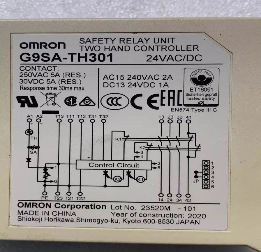 G9SA-TH301 Omron safety relay