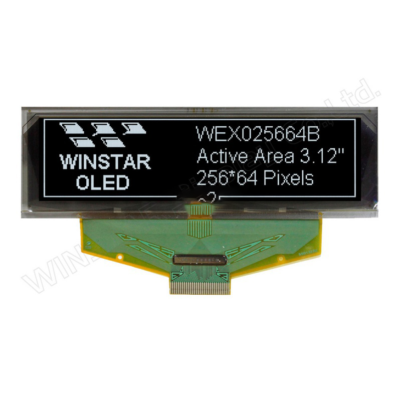 WEX025664BWAP3N00000 Winstar 3.1inch 256*64 OLED DISPLAY