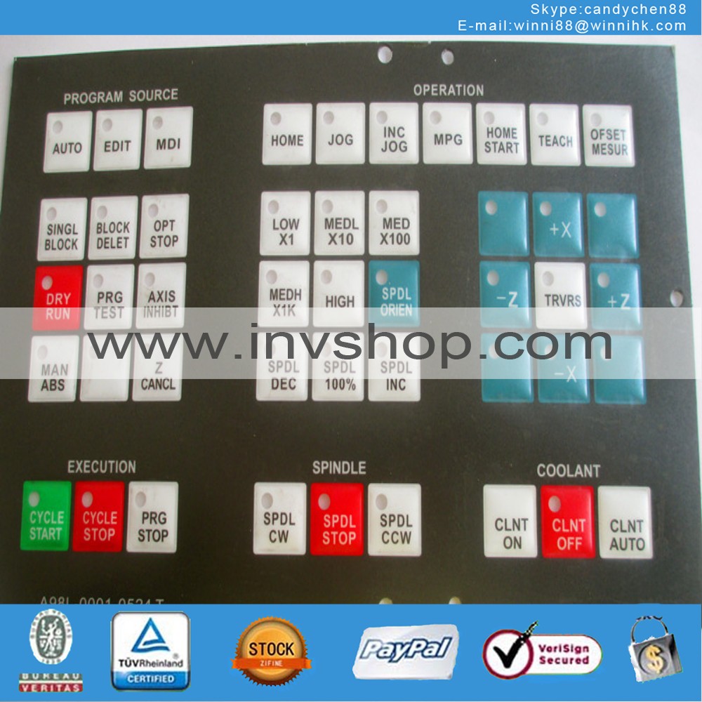 NEW FANUC A98-0001-0524#T Membrane Keypad