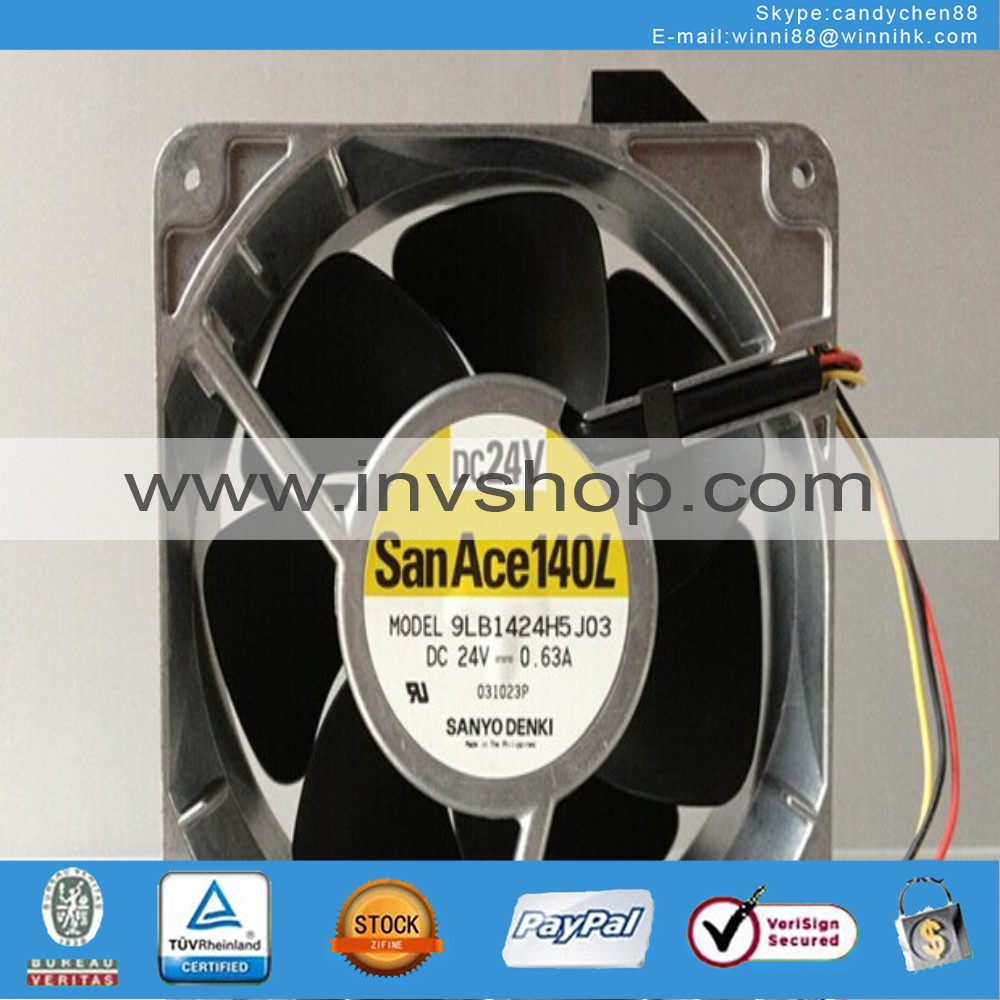 new SANYO 9LB1424H5J03 fan 24V 0.63A 140*140*50mm 3pin