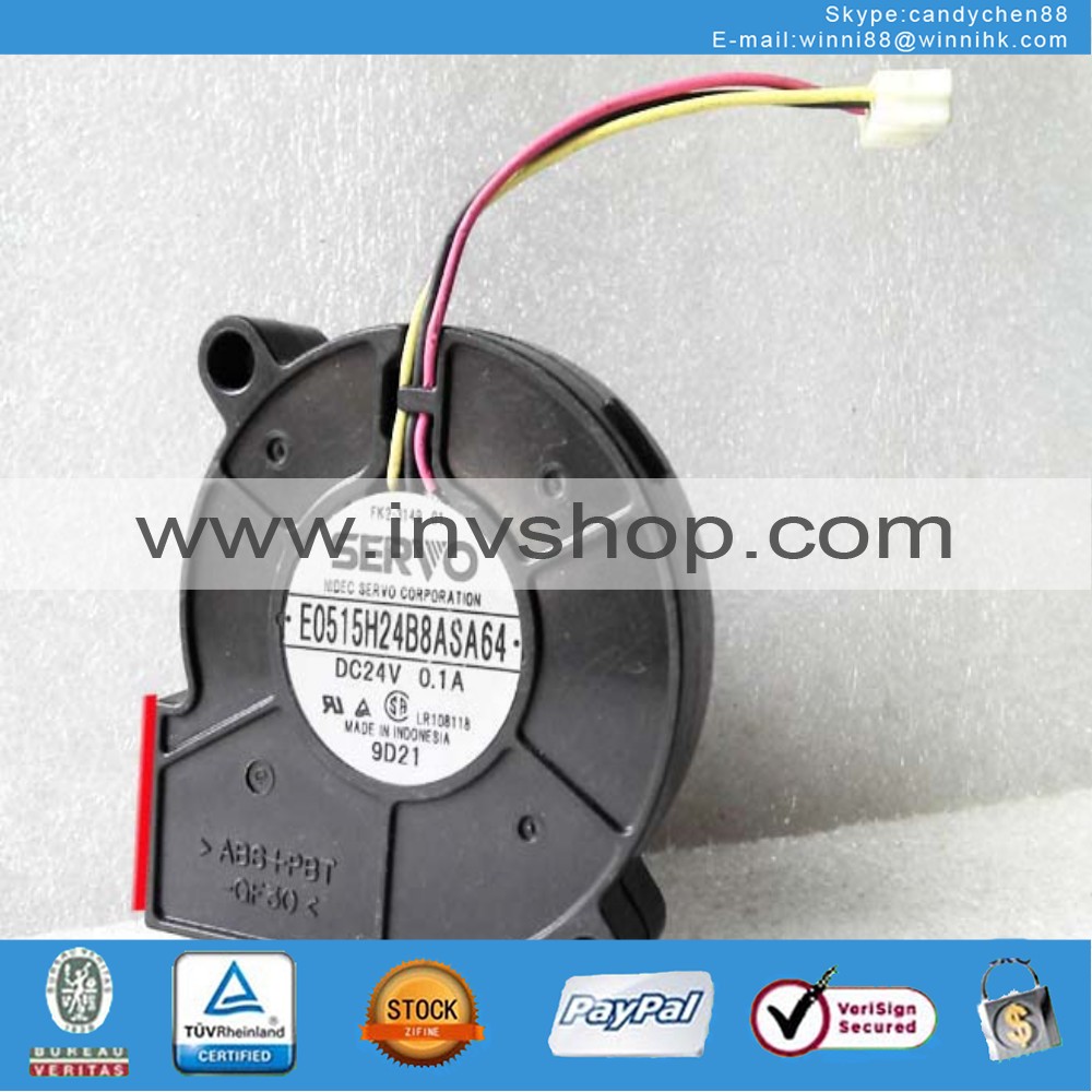 new SERVO E0515H24B8ASA64 fan 24V 0.1A 3pin