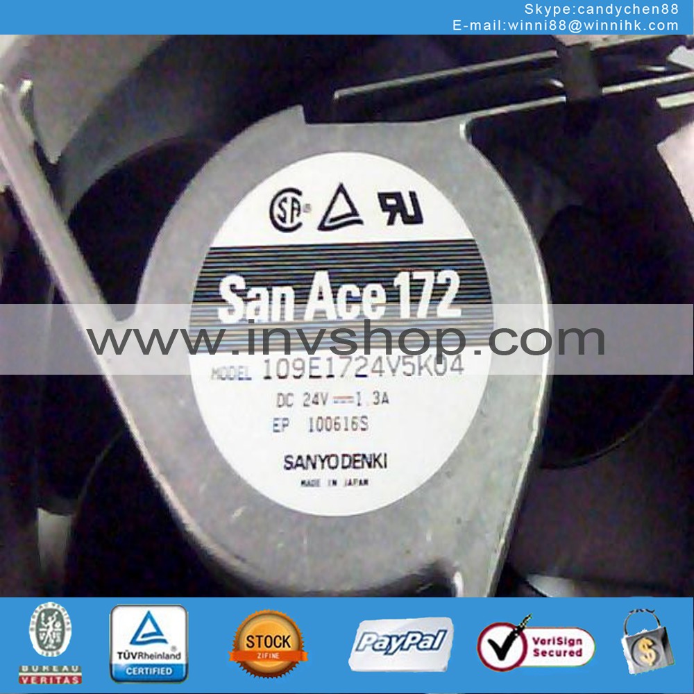 new SANYO 109E1724V5K04 fan DC24V 1.3A 17CM