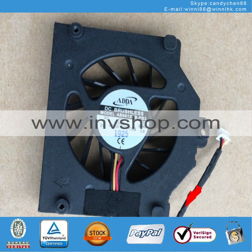 new AB0612UB-PB3 fan DC12V 0.35A 3pin