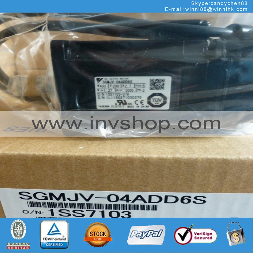 new Yaskawa SGMJV-04ADD6S 400W AC Servo Motor in box