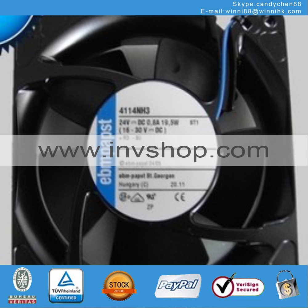 new ebmpapst 4114NH3 High power fan 120*120*38MM 24V 19.5W