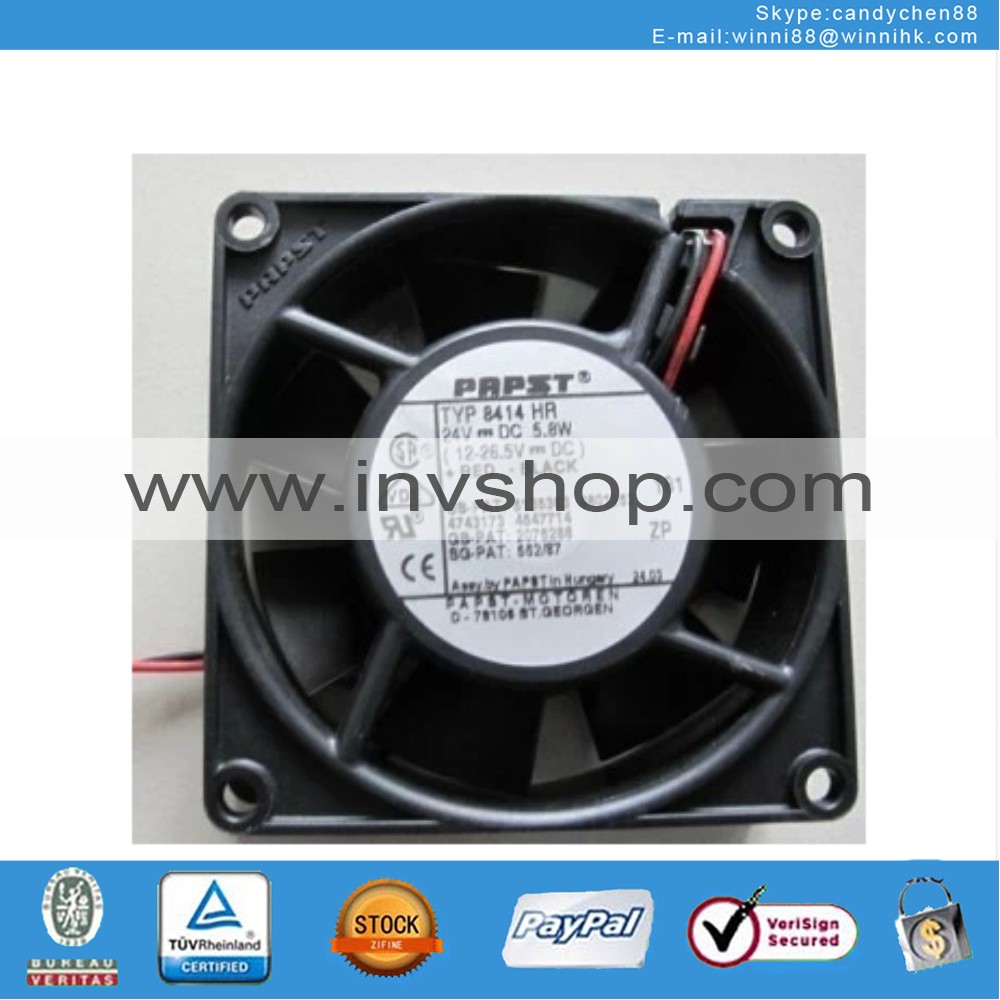 Der neue fan - typ8414hr 24V - kapazitÃ¤ten werden 5.8w 80 * 80 X 25 mm 2 nadeln