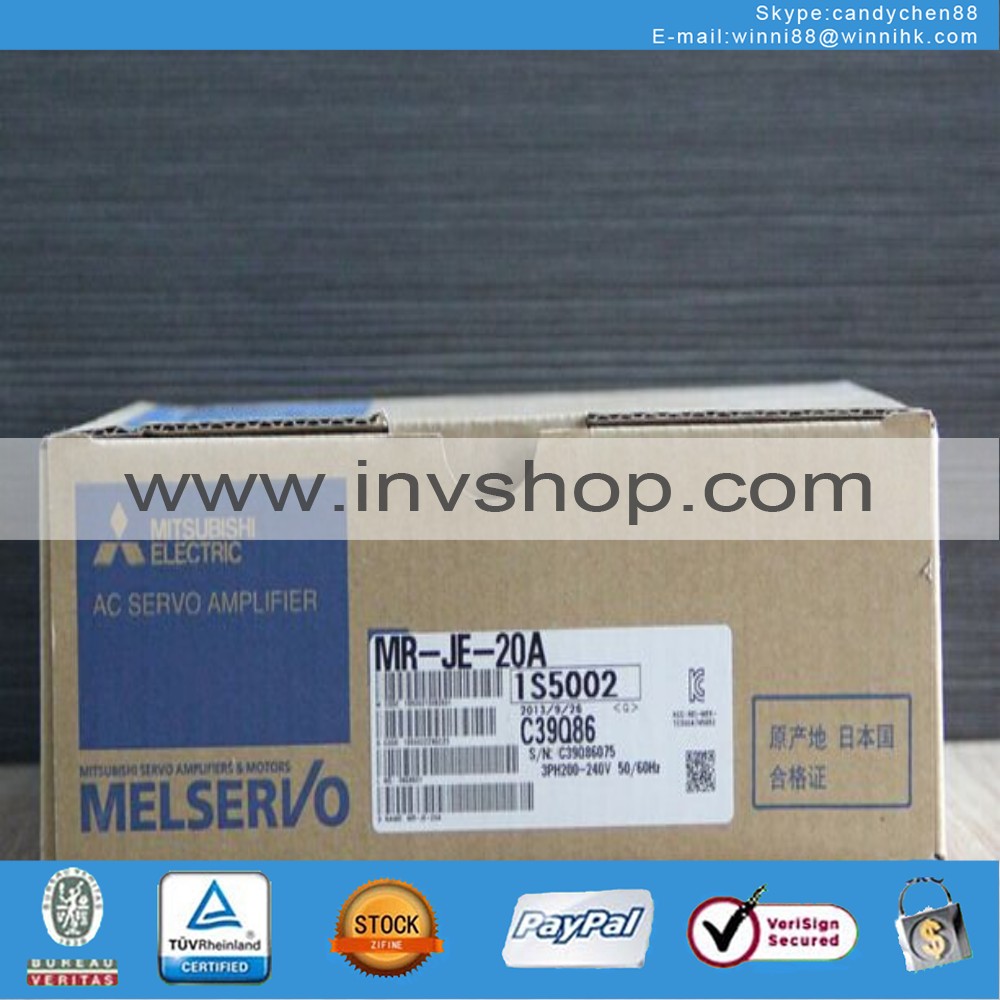 New MR-JE-20A 3PH AC 220V 1.5A 200W AC Servo Drive