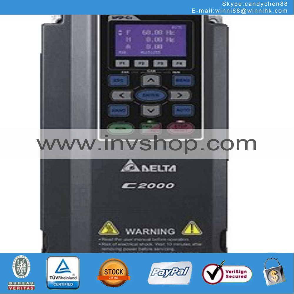 new VFD075C23A AC 3ph 220V AC 3ph 0~240V 33A 600Hz 7.5KW 10HP