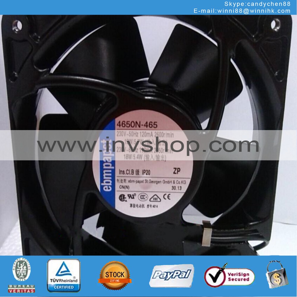 new Ebmpapst 4650N-465 fan 50/60HZ 230V 120*120*38mm