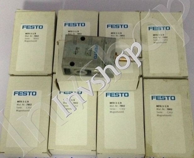 New MFH-3-1/8 festo 7802 80WU Solenoid das 60 Tage garantie