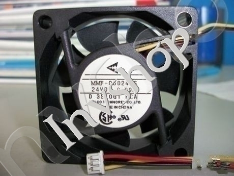 60*60*25mm NEW MMF-06D24DS-RCA Fan 24V 0.09A 00K 60 Days Warranty