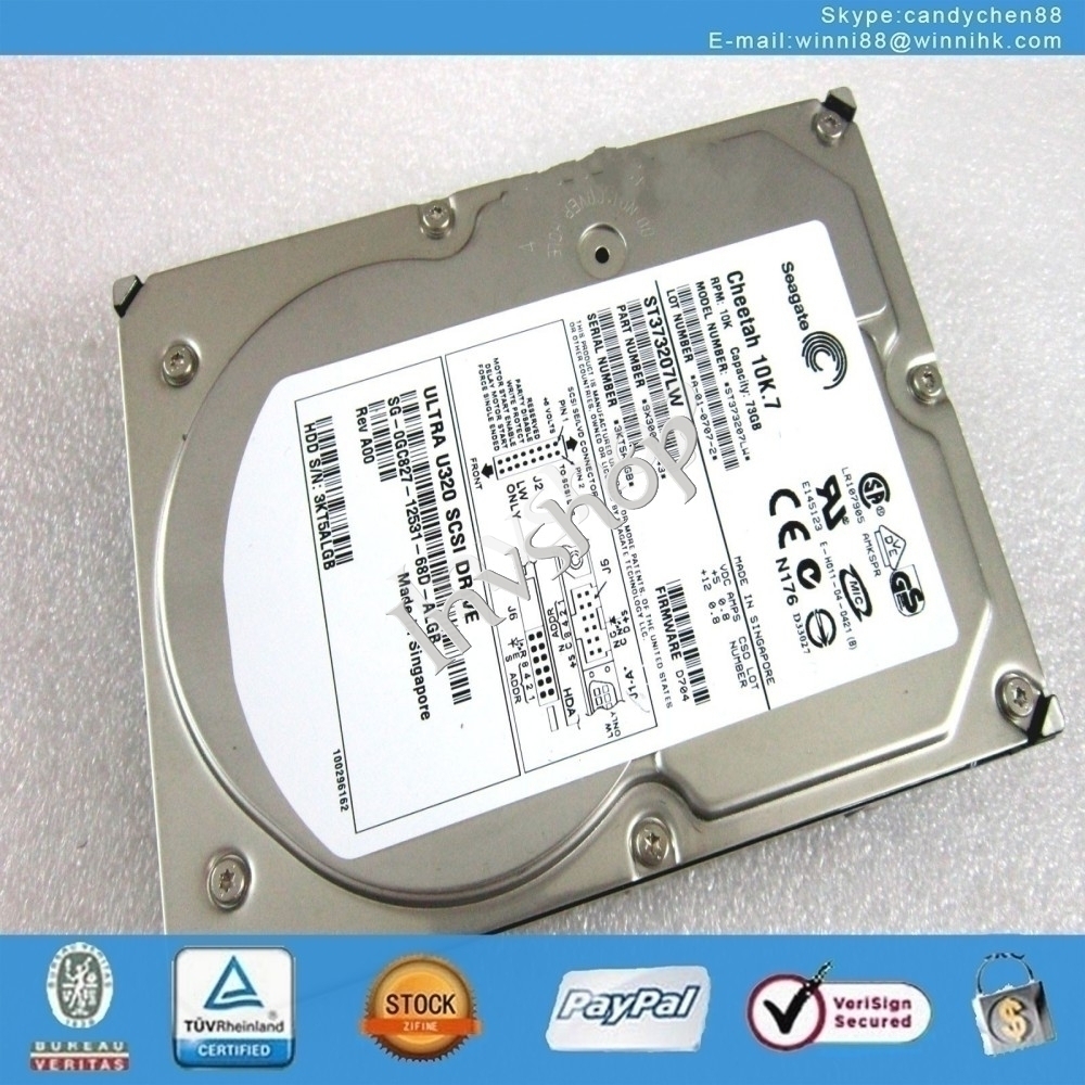 neue dell / seagate st373207lw 0r9288 10k u320 68 é’ˆ scsi 73g