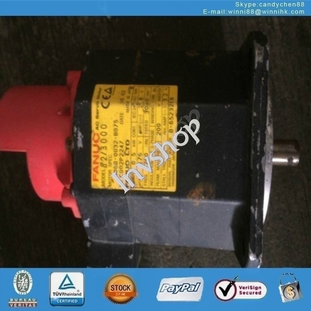 for FANUC A06-0032-B075 Used Servo Motor 60 days warranty