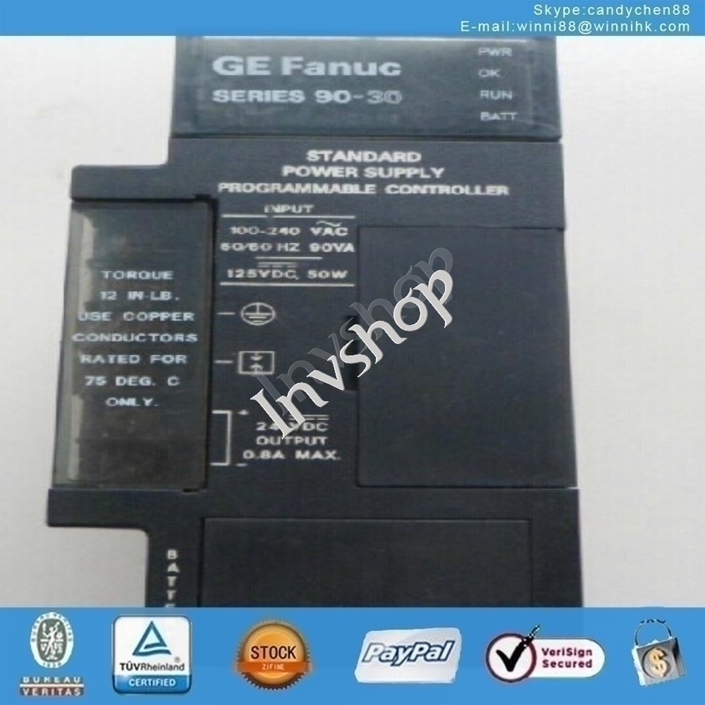 GE Used IC693PWR321U PLC for FANUC 60 days warranty