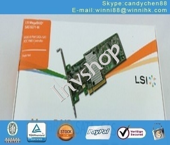 Controller in box LSI New 9271-8i 8-port PCI-E 6Gbps RAID Card MegaRAID 60 days warranty