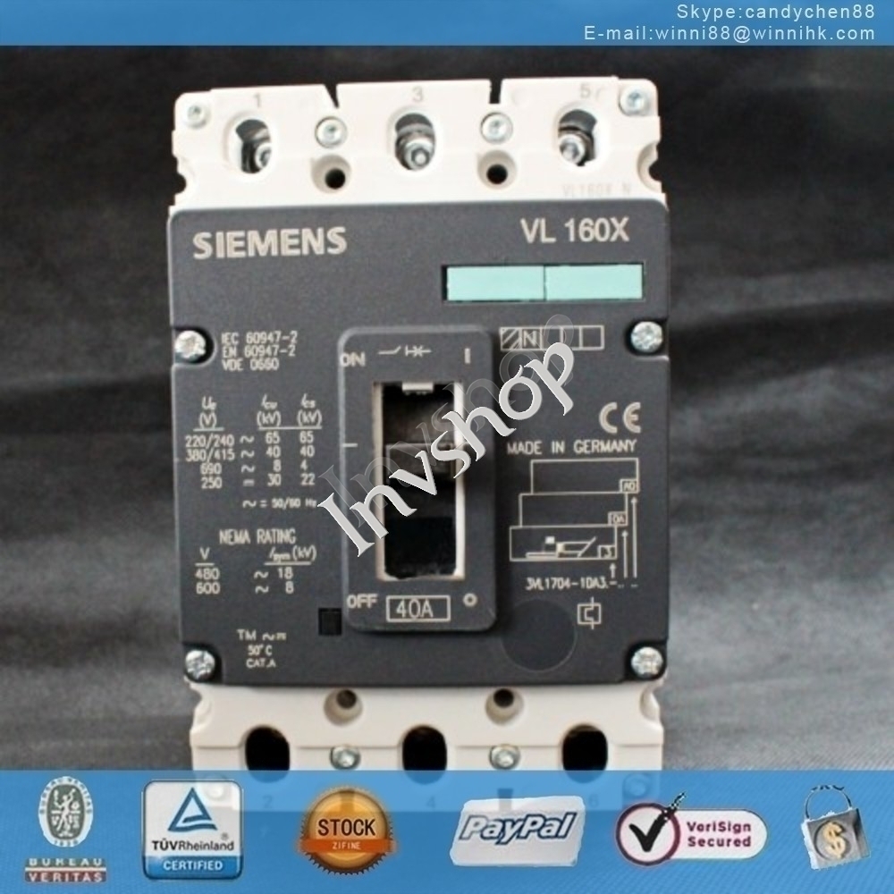 3VL1705-1DA33-0AA0 New for SIEMENS 60 days warranty