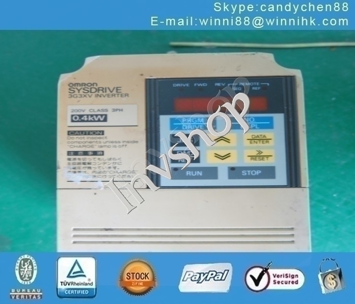 220V PLC OMRON 3G3XV-A2004-NE USED 0.4KW 400W