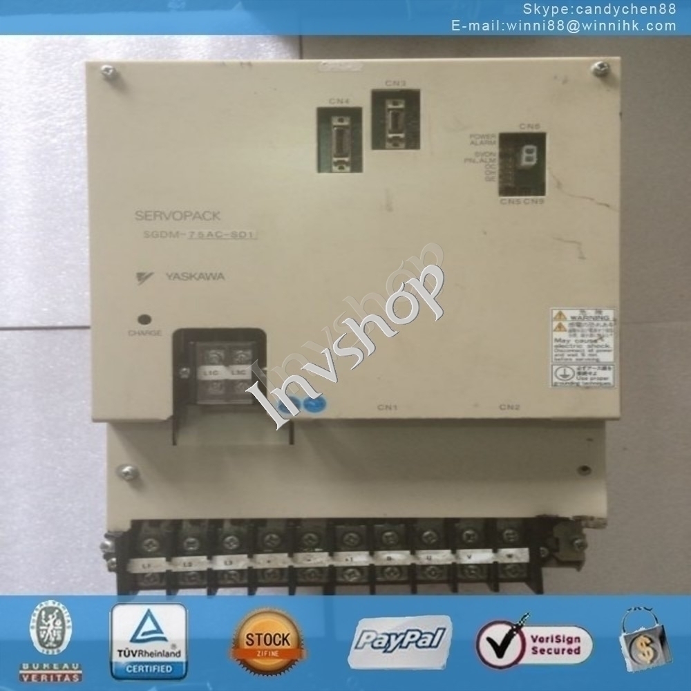 servo Used SGDM-75AC-SD1 for Yaskawa drive 60 days warranty