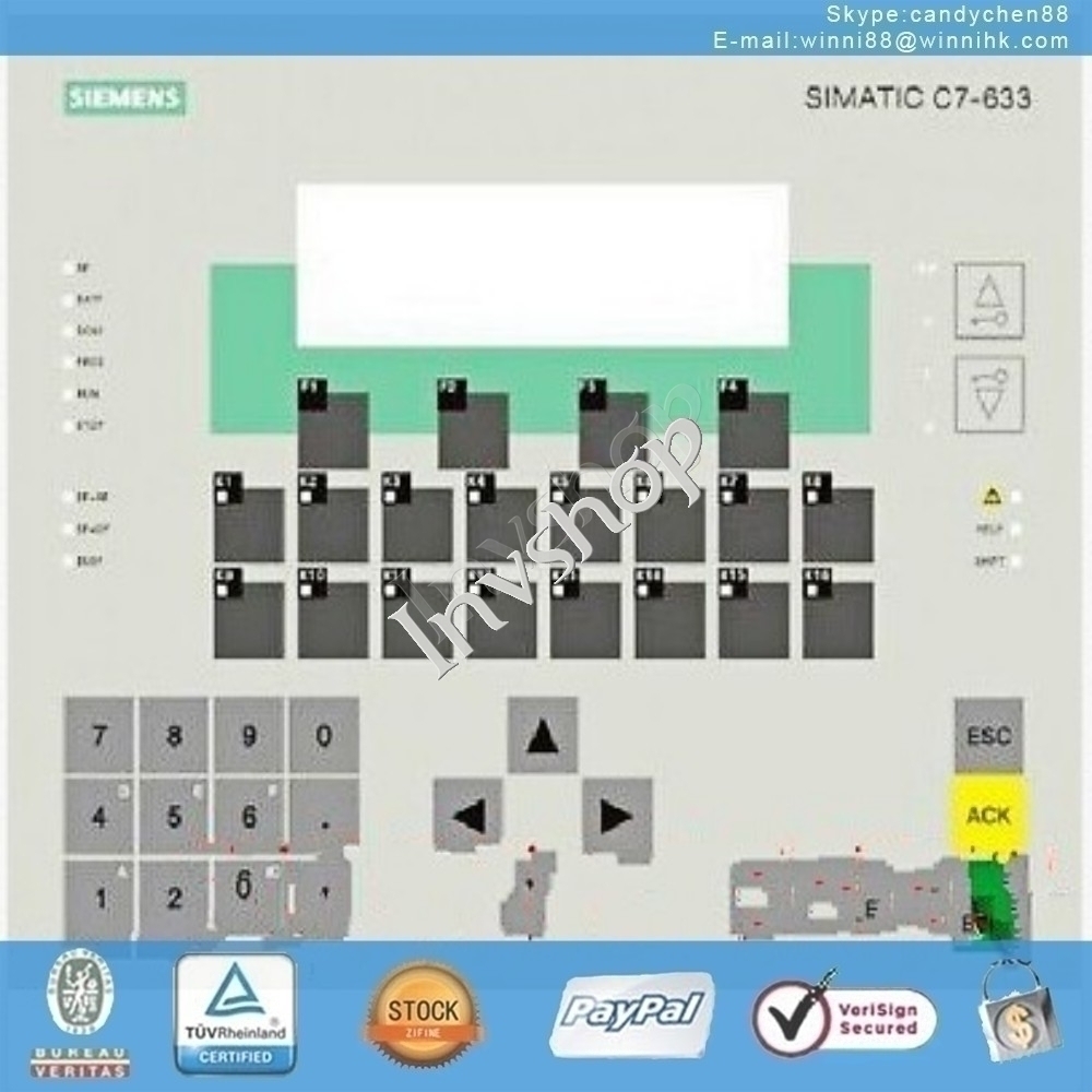 siemens c7-633 6es7633-2bf00-0ae3 neuen membran tastatur