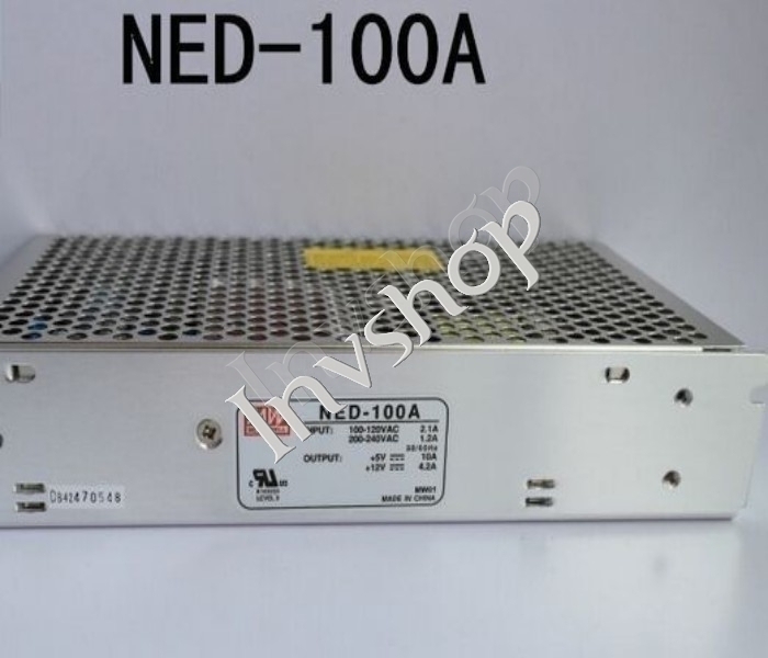 neue WELL AC / DC 100W 5V 10A und 12V 4.2A MW NED-100A Schalt UL DHL