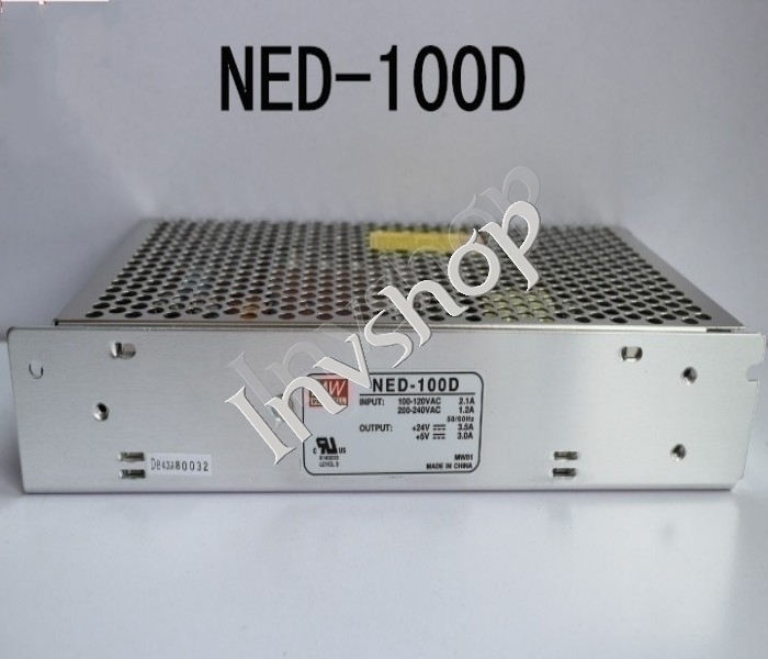 AC / DC 100W 5V 3A & 24V 3.5A MW NED-100D Schalt UL DHL Schaltnetzteil