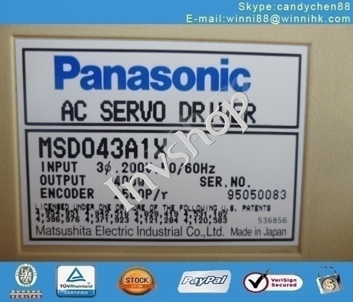 msd043a1x panasonic servo - fahrer