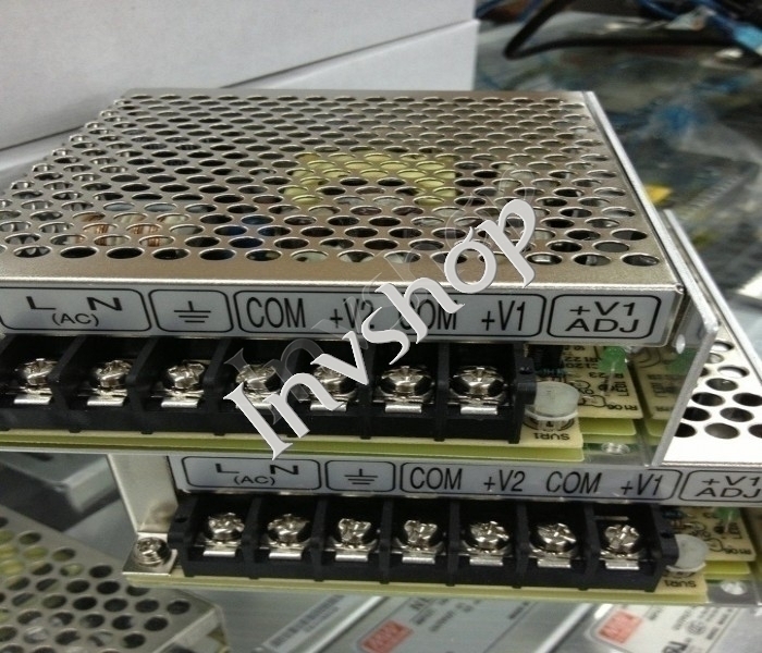 AC/DC 50W 5V 4A &24V 1.4A MW NED-50B Switching UL DHL Switching power supplyÂ 