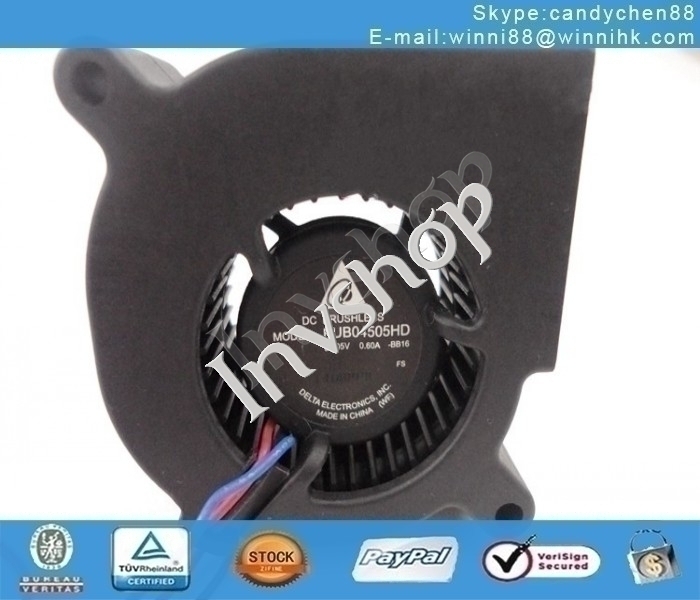 neue delta bub04505hd fan 0.60a 3pin 20mm dc05v 45 *