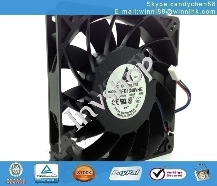 new DELTA FFB1348VHE-RR0 fan 48V 0.50A 127*127*38mm