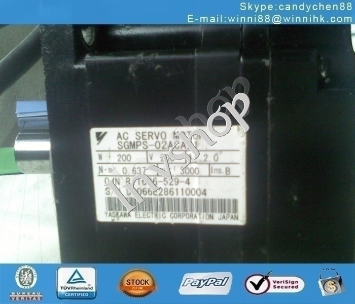 USED SGMPS-02ACA21 Yaskawa servo motor