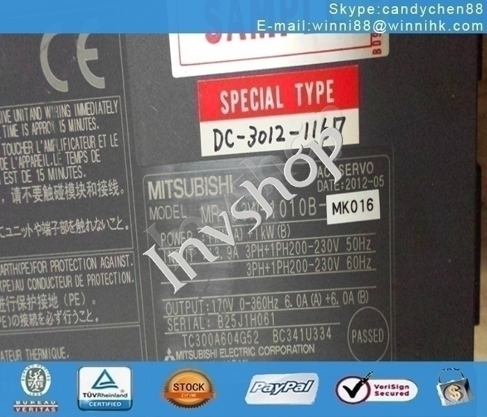 Used MR-J3W-1010B-MK016 Mitsubishi 1PC