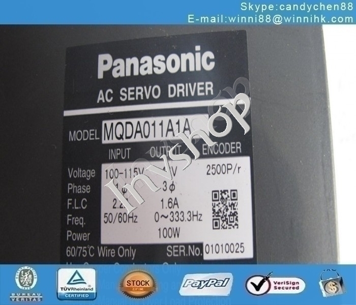 Panasonic MQDA011A1A USED servo drives