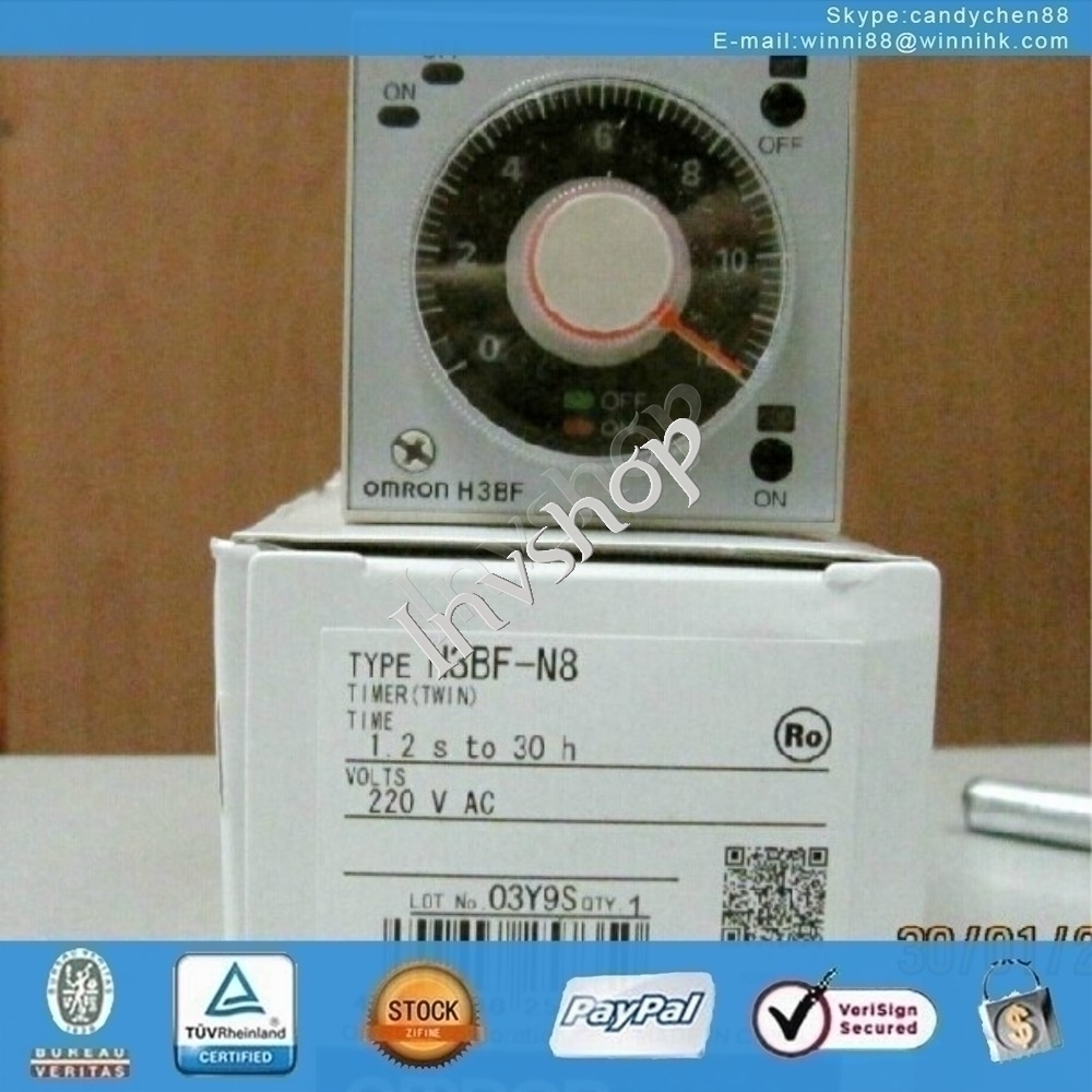 New H3BF-N8 220VAC In Box Timer