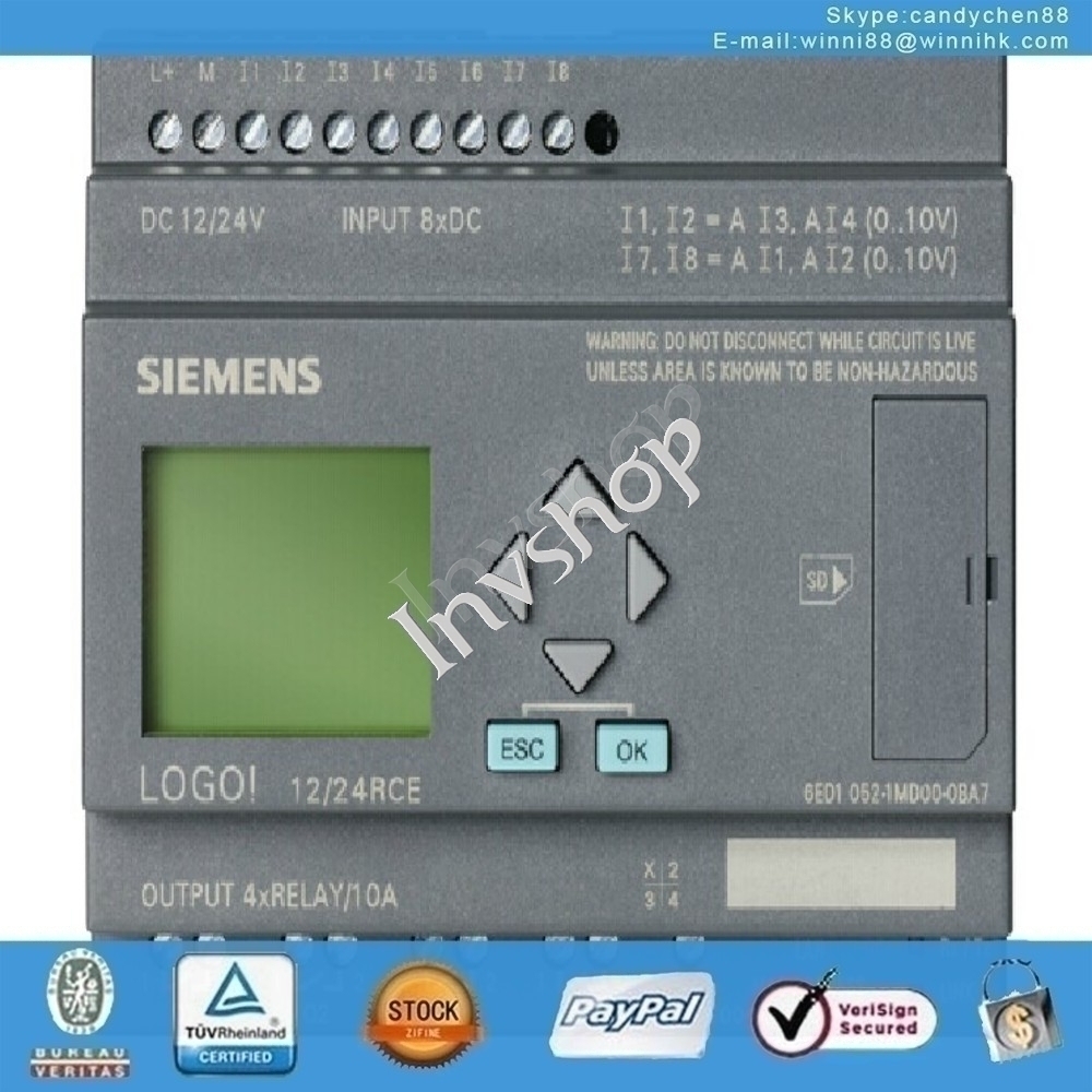 neue 6ed1052-1md00-0ba7 12 / 24rce pu / i / o: 12 / 24v