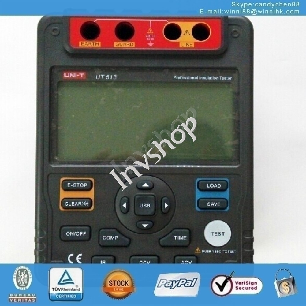 new UNI-T UT513 Digital Insulation Resistance Tester Meter