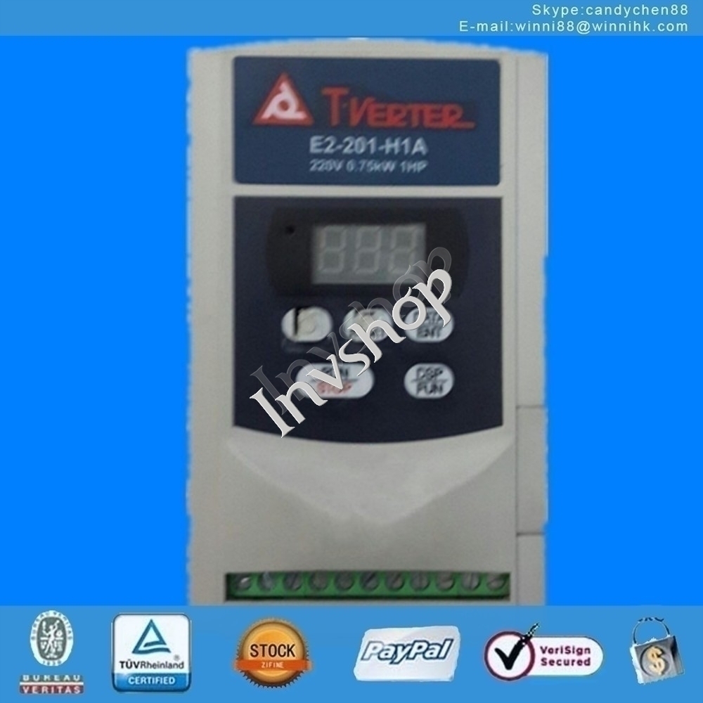 Inverter E2-201-H1A 0.75KW 220V Tested