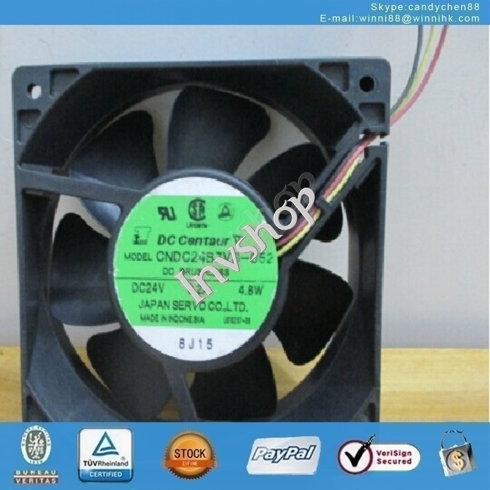 new Servo CNDC24B7VS-052 fan DC:24V 0.2A 4.8W 120*120*38mm 3Pin