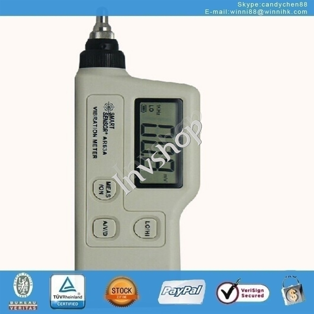 New AR63A Digital Vibration Sensor Meter Handheld Case