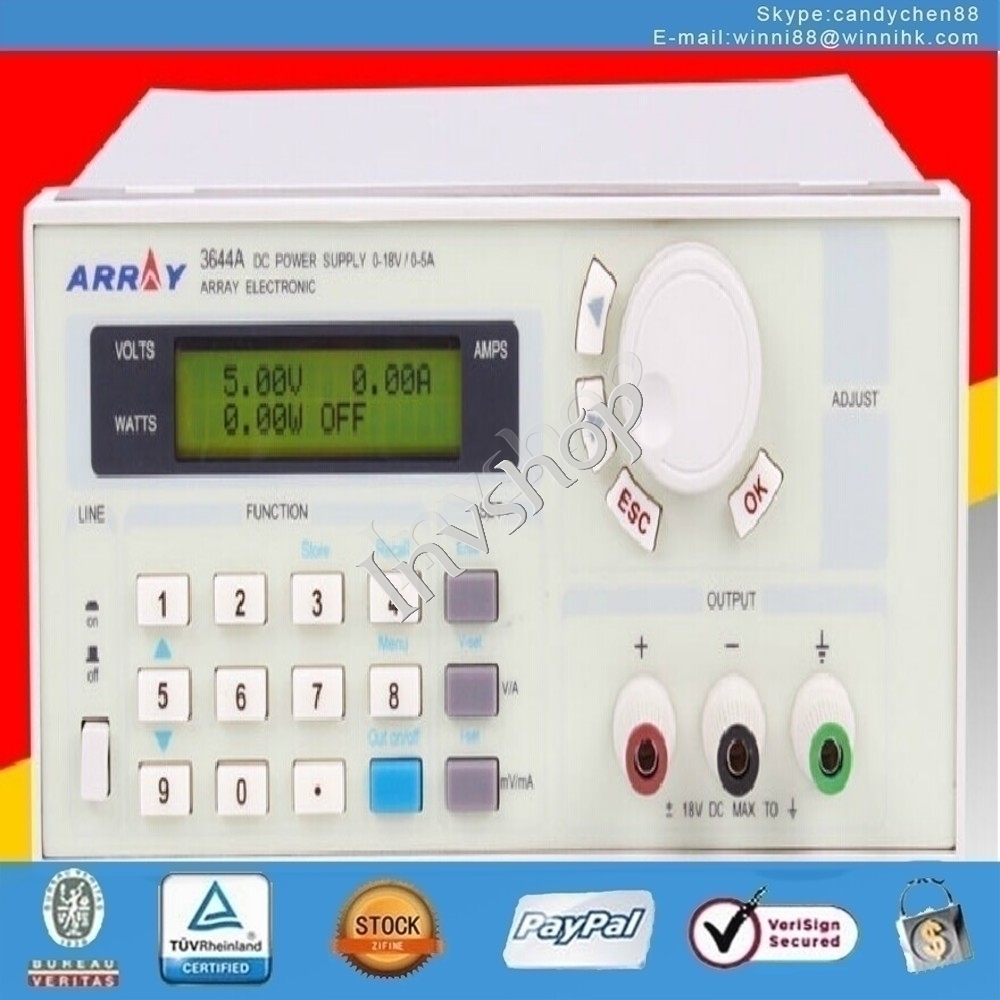 New 3644A Single-Output Programmable DC Power Supply Source