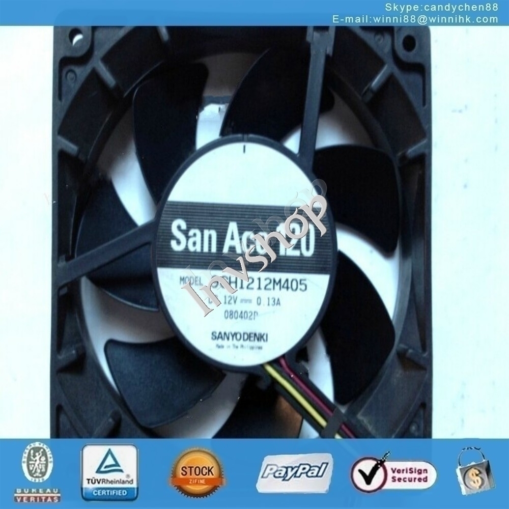 9GH1212M405 fan 12V 0.13A 12cm 120*120*25mm 3Pin--1pc