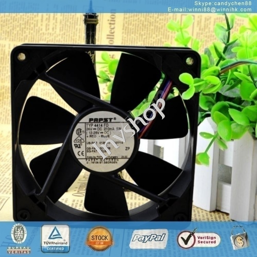 new PAPST TYP4414FD fan 120*120*25mm 2Pin 24V 5W