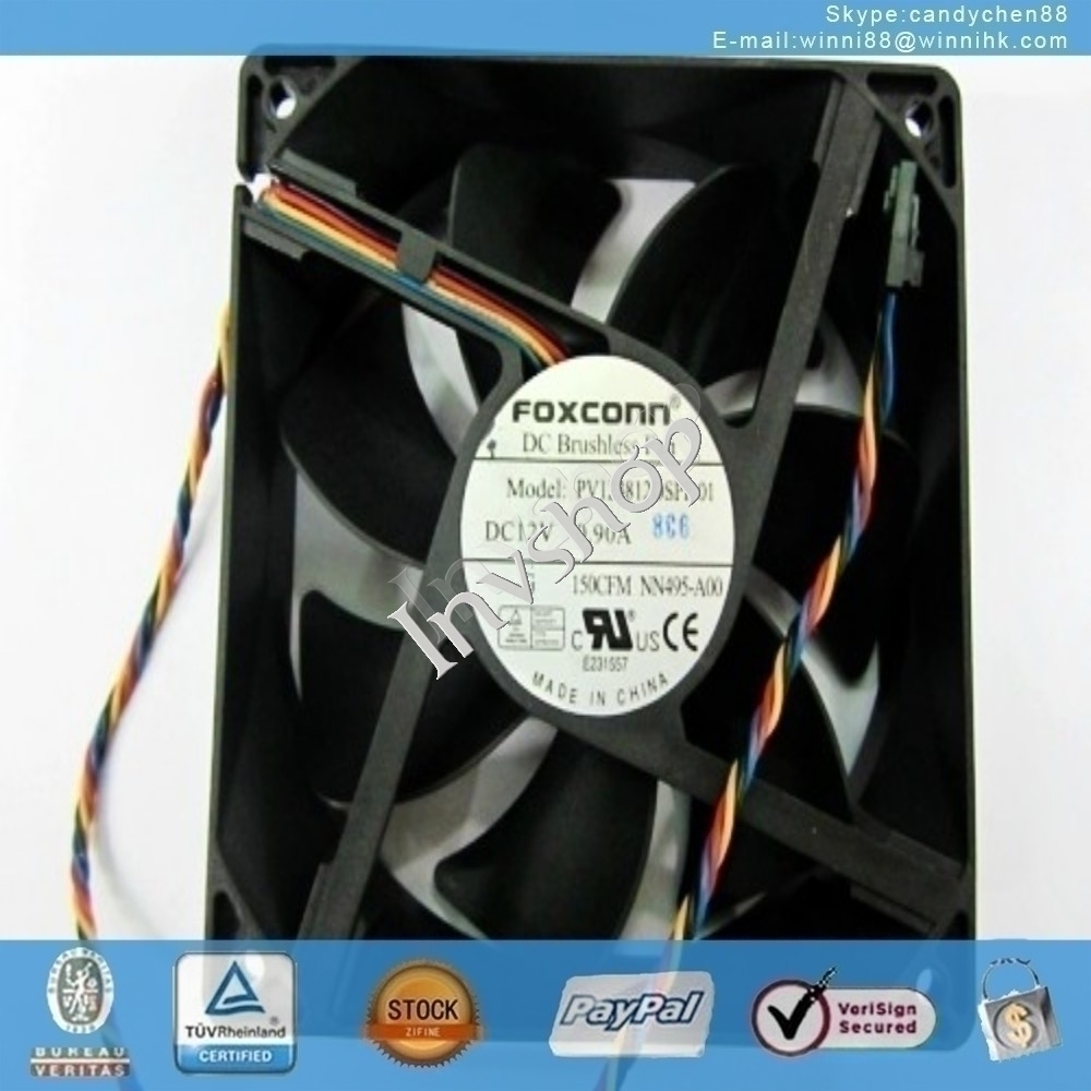 FOXCONN PV123812DSPF01 Fan 12CM 12V 0.90A 120*120*38mm 4pin